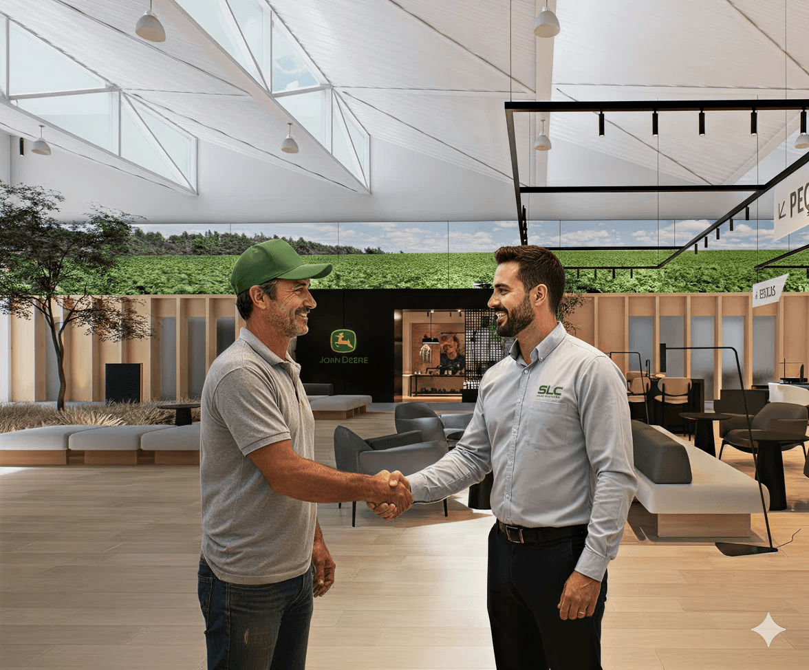 Parceria SLC Seminovos e John Deere, acordo de financiamento, máquinas agrícolas